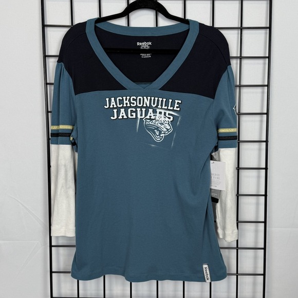 gameday couture Tops - Gameday Couture Jacksonville Jaguars Long Sleeve T-Shirt Womens XL Teal Layered‎